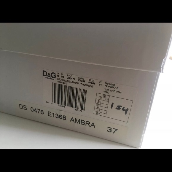 D&G women’s size 37, US 7 Metallic heels - Picture 8 of 8